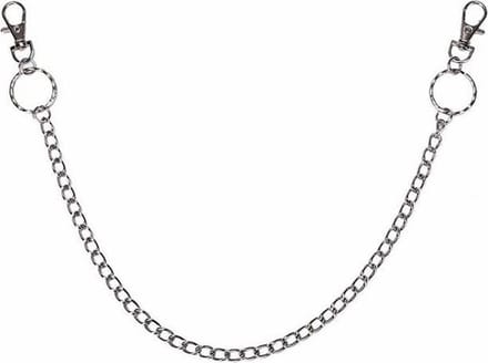 Fako Bijoux® - Sleutel/Broek/Portemonnee Ketting - 48cm - Zilverkleurig