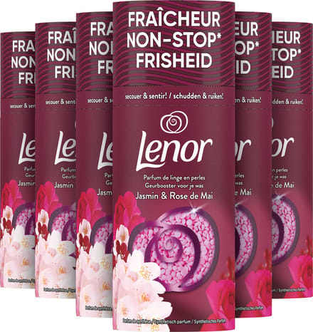 Lenor Geurbooster Jasmijn & Rose de Mai - 6 x 155 gram - Wasparfum