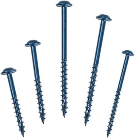 Kreg - Pocket Hole Schroeven (set van 50 stuks) - Vierkante Aansluiting - Zachthout - 3-dubbele coating - Voor Buiten - 64 mm