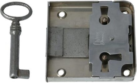 i-Fix opleg meubelslot | vernikkeld | 40 mm | met 1 sleutel  | incl sluitplaat