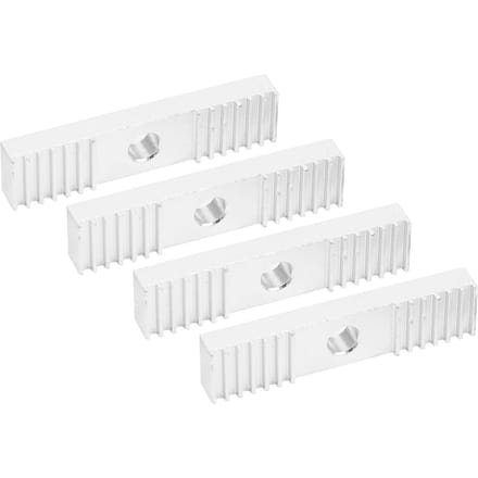 16 stuks Timing Riem Fixeertand Aluminiumlegering Oxidatiebehandeling 3D Printer Onderdeel 9 x 40 mm white