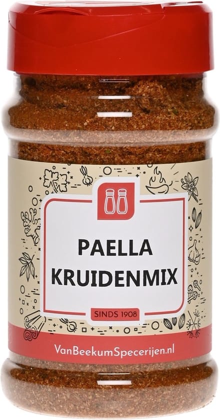 Van Beekum Specerijen - Paella Kruidenmix - Strooibus 200 Gram