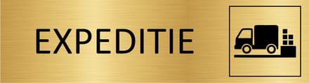 CombiCraft deurbordje Expeditie in goud met tape - 165 x 45 mm