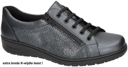 Solidus -Dames - grijs donker - sneakers - maat 41.5