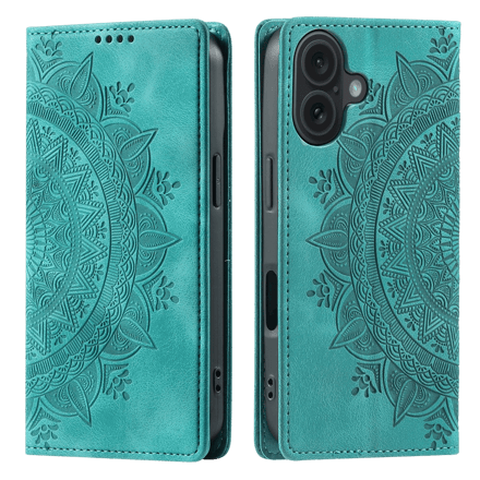 Comfycase Apple iPhone 17 Soft Mandala Bookcase Groen