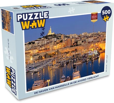 Puzzel Avond - Haven - Marseille - Legpuzzel - Puzzel 500 stukjes
