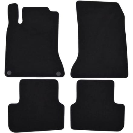Tapis de sol - Mercedes - B W246 - Noir - 4 pièces - Antidérapant et imperméable