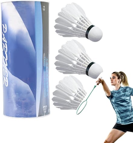 Badminton Ballen - Veer Shuttle - Slagpraktijk Jeugd - Hoge Stabiliteit - 68 cm Hoogte - Wit