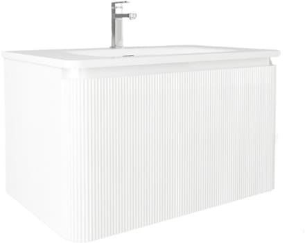 LINEA UNO - Virka 80 - Glans wit - Badmeubel - - 301702