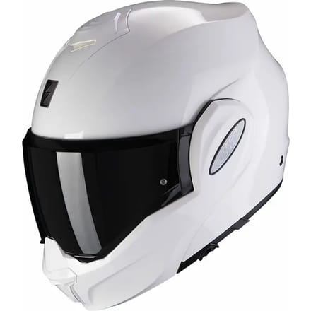 Scorpion Exo-Tech Evo Glossy White - Systeemhelm - Maat L - Motorhelm - ECE 22-06 gekeurd