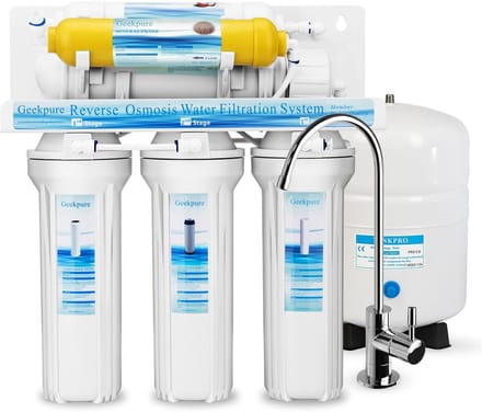 Omgekeerde Osmose Drinkwatersysteem - Waterfilter - 1 stuk - Wit - 6-traps