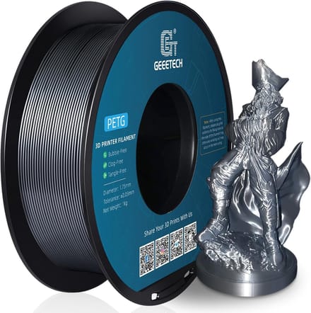 Geeetech - PETG Silver (1.75mm - 1kg)