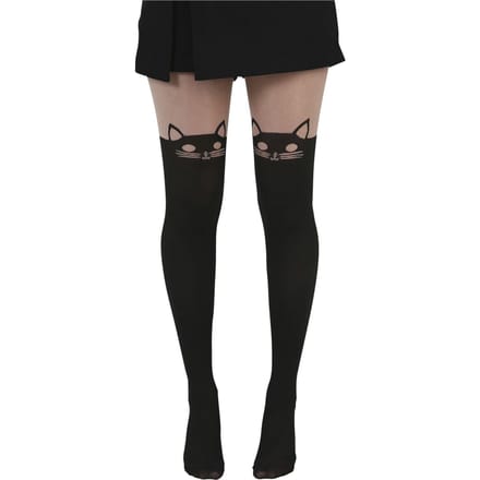 Pamela Mann - Gothic Maillot - Cat - voor Vrouwen - zwart