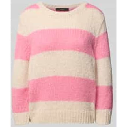 Gebreide pullover met geribde boorden