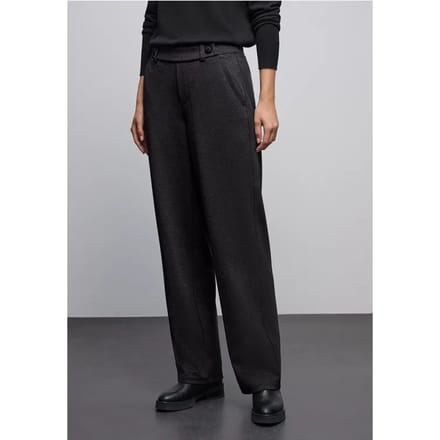 Glinsterende straight legs broek