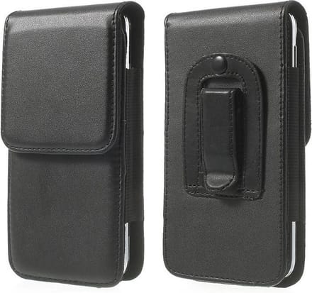 Leren flip tasje hoesje + clip broekclip Iphone 6 Plus / Iphone 7 Plus