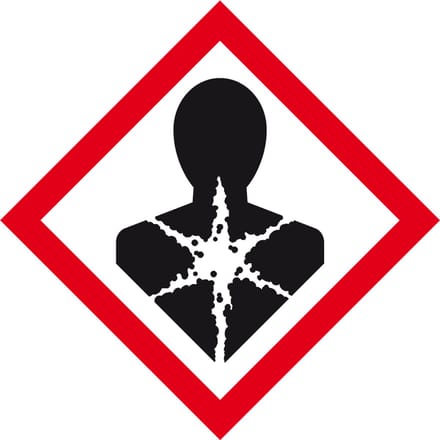 GHS08 gezondheidsgevaar sticker 100 x 100 mm