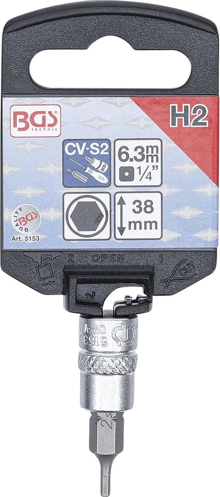BGS Dopsleutelbit 1/4 INBUS 2 mm
