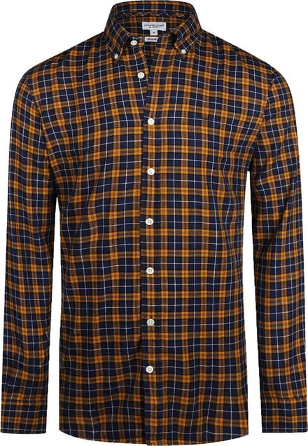 McGregor Overhemd Ruit Geel Blauw - Maat 3XL - Heren