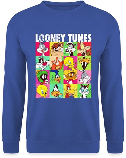 Looney Tunes Karakters Collage Sweater Heren