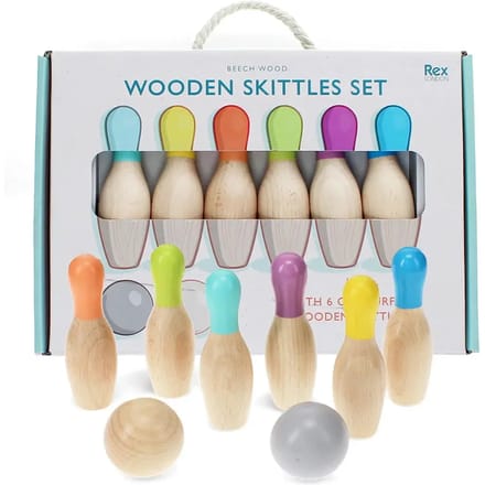 Houten kinder kegelspeelset Rex London