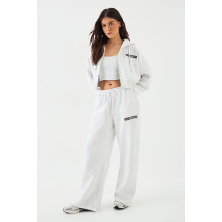 Dames DSGN Studio Applique 3-Delig Trainingspak | Asgrijs | Maat: Large