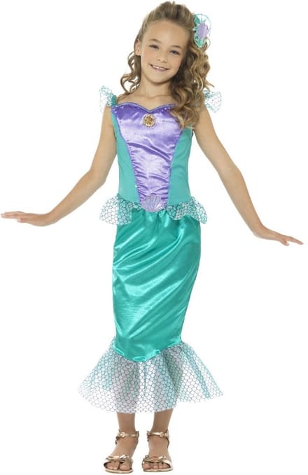 Smiffys - Deluxe Mermaid Kinder Kostuum - Kids tm 12 jaar - Groen