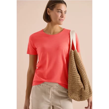 Basic Shirt met ronde hals