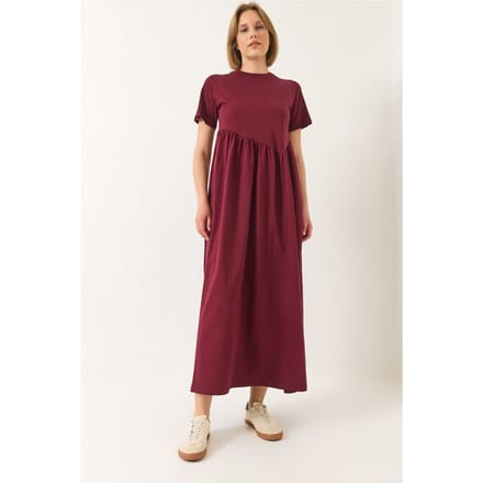 Maxi Crew Neck Loose Knit Jurk