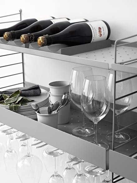 String Furniture - Wandplankencombinatie - zwart
