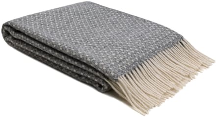 WOOOL Plaid - Caledonia (Grijs) - 140x200cm - 100% Wol