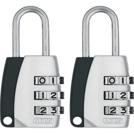 Abus Combinatieslot Tcz2/20 - Zink Voor Kluisje - Behuizing 20 Mm - Set Van 2 Stuks