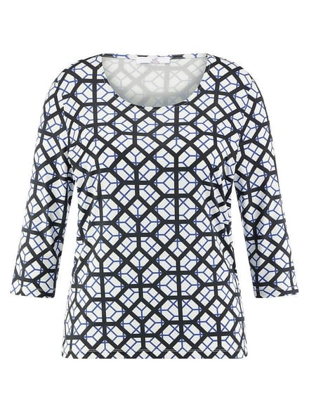 Shirt ronde hals Van Emilia Lay wit