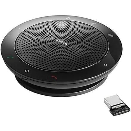 Jabra Speak 510+ MS (inkl. Link 370 Mini USB Adapter) Conferentieluidspreker Bluetooth, USB-A 2.0 Zwart