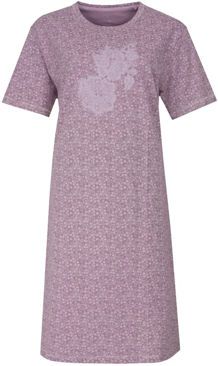 Tenderness Dames Nachthemd - Allover Dessin - Lila - Maat M