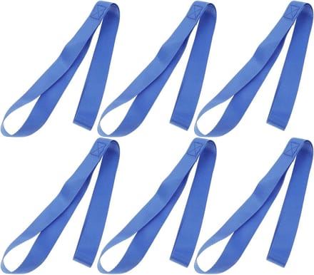 Spanbanden Set - Zachte Lussen - Veilig Vervoeren - Geen Schade - 6 Stuks - Blauw