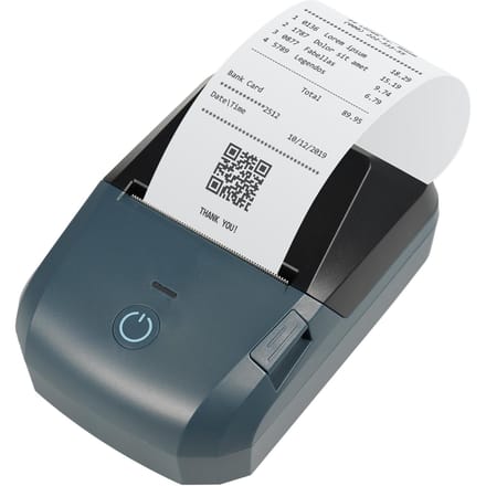 Draagbare Bonprinter 58mm Mini Thermische Labelmaker Draadloze BT USB-verbinding 203dpi Mobiel donkergroene kleur