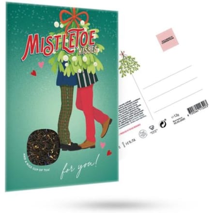 Cabinet of curiositeas - mistletoe kisses m/m thee wenskaart