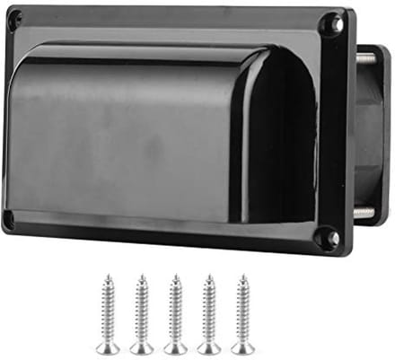 Zijventilator - Afzuiger Camper - Ventilatie Binnenruimte - Ingebouwd Gaas - 12V - Zwart