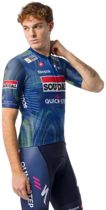 Castelli Competizione 4 Soudal Quick-step 2026 Korte Mouw Wielertrui Blauw 2XL Man