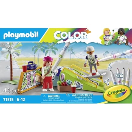 Skateboard bouwset met ramp Playmobil