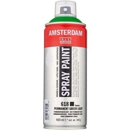 Bombe de peinture Amsterdam 400 ml vert permanent clair groen