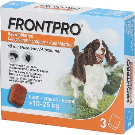 Frontpro Anti vlooien kauwtablet - Hond L 10-25 kg - 3 tabletten