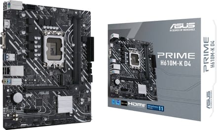 ASUS PRIME H610M-K D4 Moederbord - Intel H610 - Intel LGA1700 - DDR4 RAM - Micro-ATX