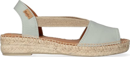 Toni Pons Etna Dames Espadrilles Cel | Grijs | Leer | Maat 35 | ETNAcel
