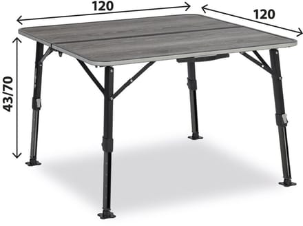 Brunner Elùtop Compack Square 120 - campingtafel