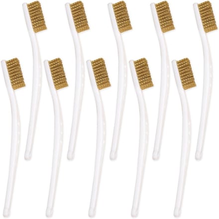 10 Stuks Messing Borstel Set - Ideaal voor Barbecue, 3D Printers, Frames en Ramen, Roest en Slakken Verwijderaar