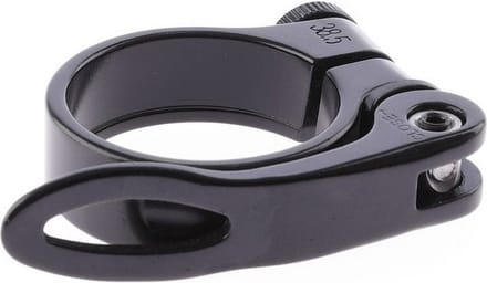 zadelpenklem met snelspanner 34,9 mm aluminium zwart