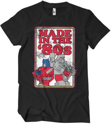 Transformers - T-shirt 'Made In The 80S' - zwart