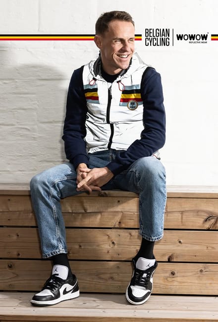 Fietsjas mouwloos - WOWOW Belgian Cycling Jacket - Maat M